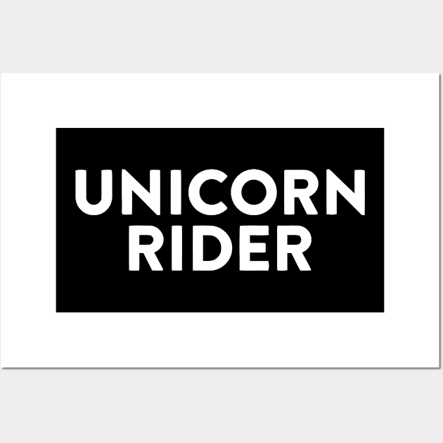 Unicorn Rider Wall Art by Miya009